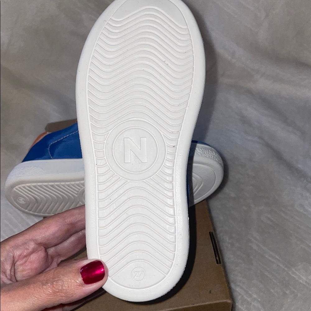 NWT NATURINO PINN Sneaker in Azure-White-Orange - Picture 13 of 13